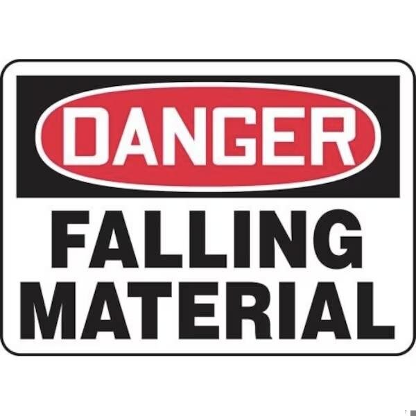 Accuform OSHA DANGER SAFETY SIGN FALLING FRMCRT008XT FRMCRT008XT - main